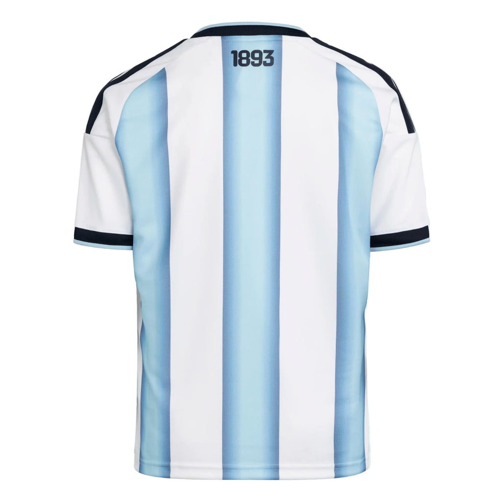 Adidas Youth Argentina Home Stadium Jersey 2026 product image 2, provided for visual reference and product detail review