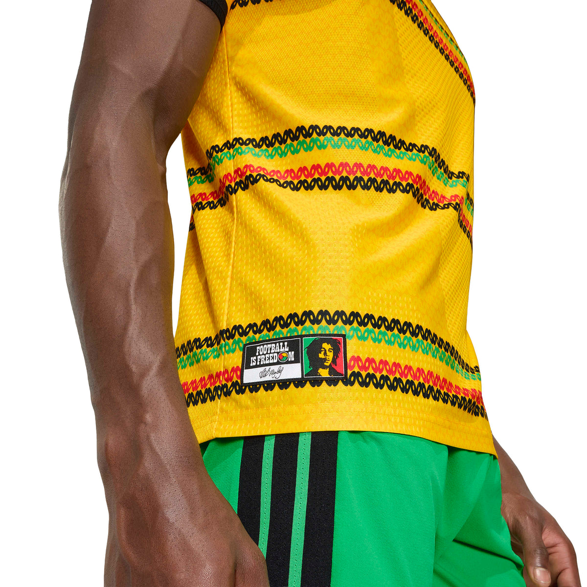 Adidas Jamaica Home Authentic Stadium Jersey 2026 product image 3, provided for visual reference and product detail review