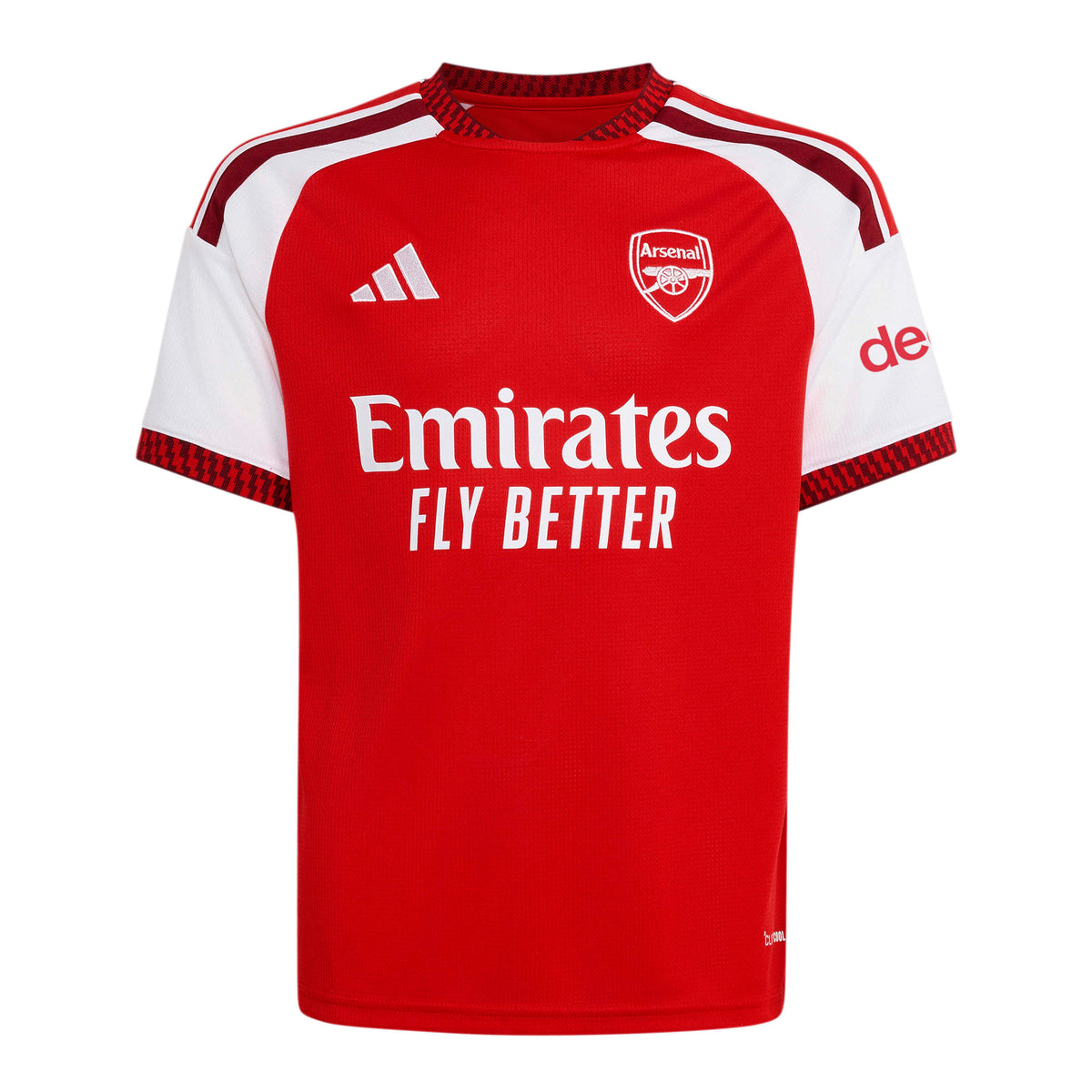 Adidas Youth Arsenal Home Stadium Jersey 26/27 product image 1, provided for visual reference and product detail review