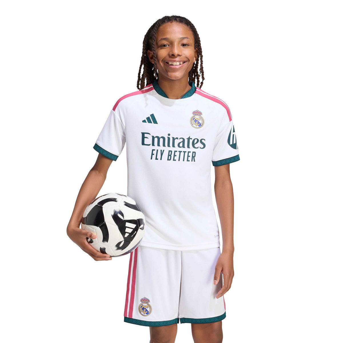 Adidas Youth Real Madrid Home Stadium Jersey 26/27 product image 3, provided for visual reference and product detail review