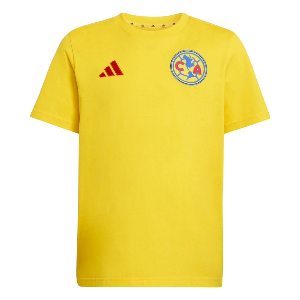 Adidas Kid's Club América T-Shirt product image 1, provided for visual reference and product detail review