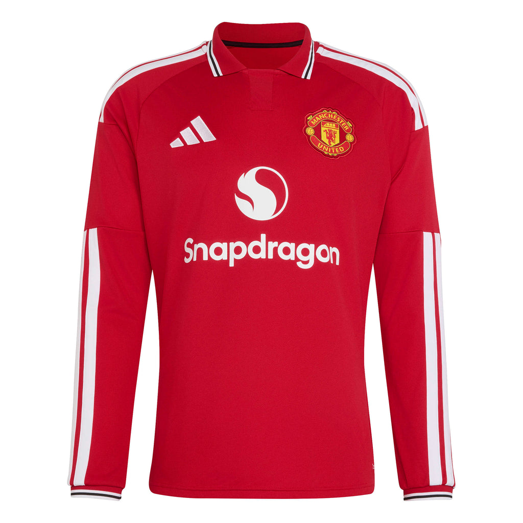 Adidas Men Manchester United Long Sleeve Home Stadium Replica Jersey 26/27 product image 1, provided for visual reference
