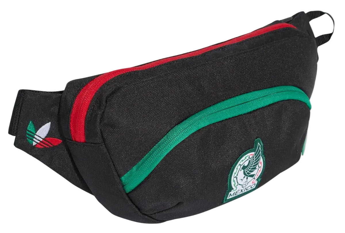 Adidas Mexico FMF Waistbag-Black/Green/Red product image 3, provided for visual reference and product detail review