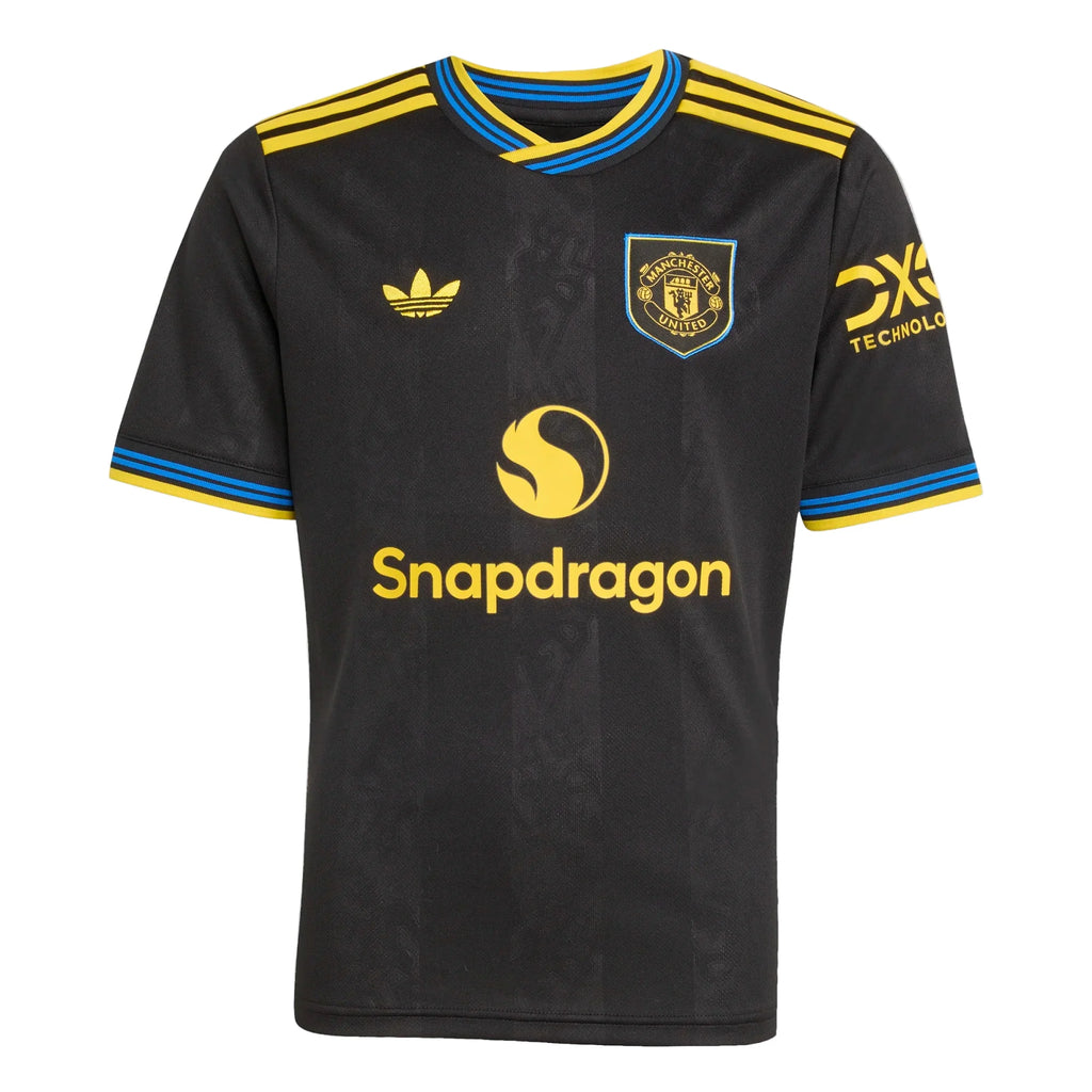 Adidas Youth Manchester United 3rd Stadium Jersey 25/26 product image 1, provided for visual reference and product detail