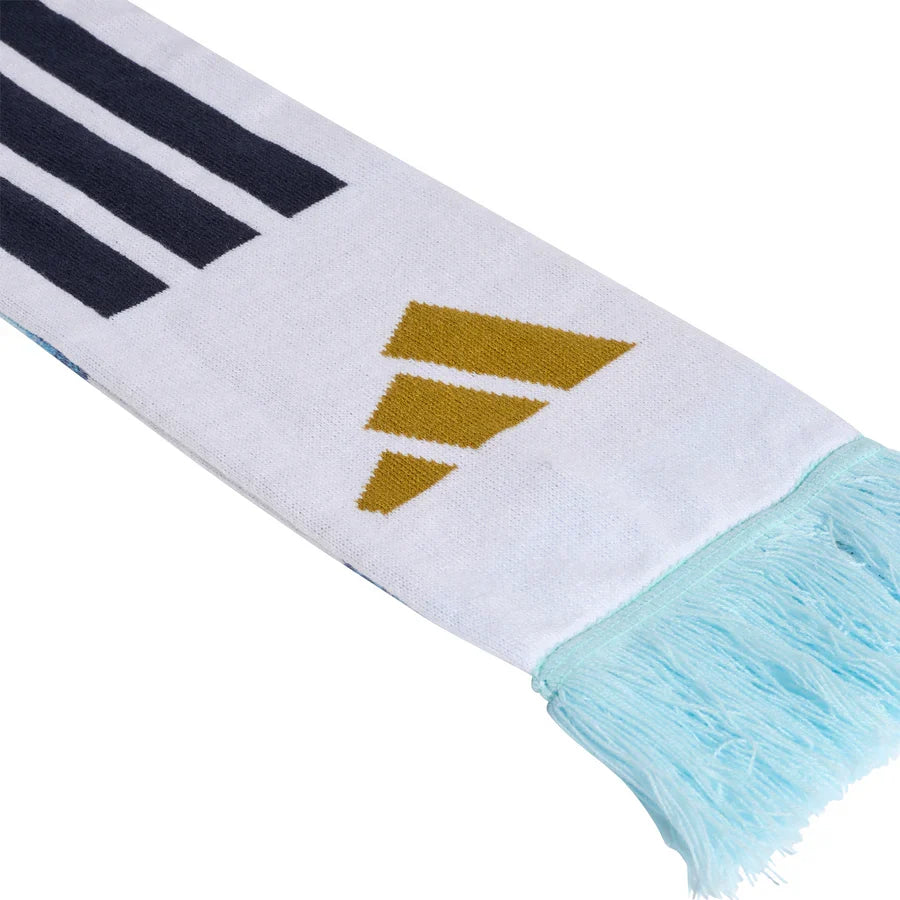 Adidas Argentina Soccer Scarf - Blue/White product image 3, provided for visual reference and product detail review
