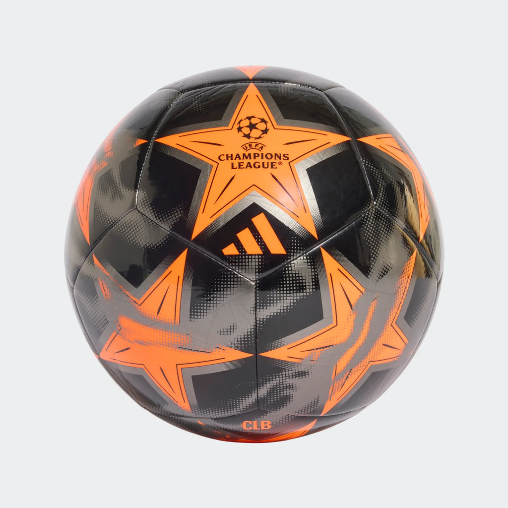Adidas UEFA Champions League 26/27 Club Ball - BLACK/IRONMT/ORANGE product image 1, provided for visual reference and