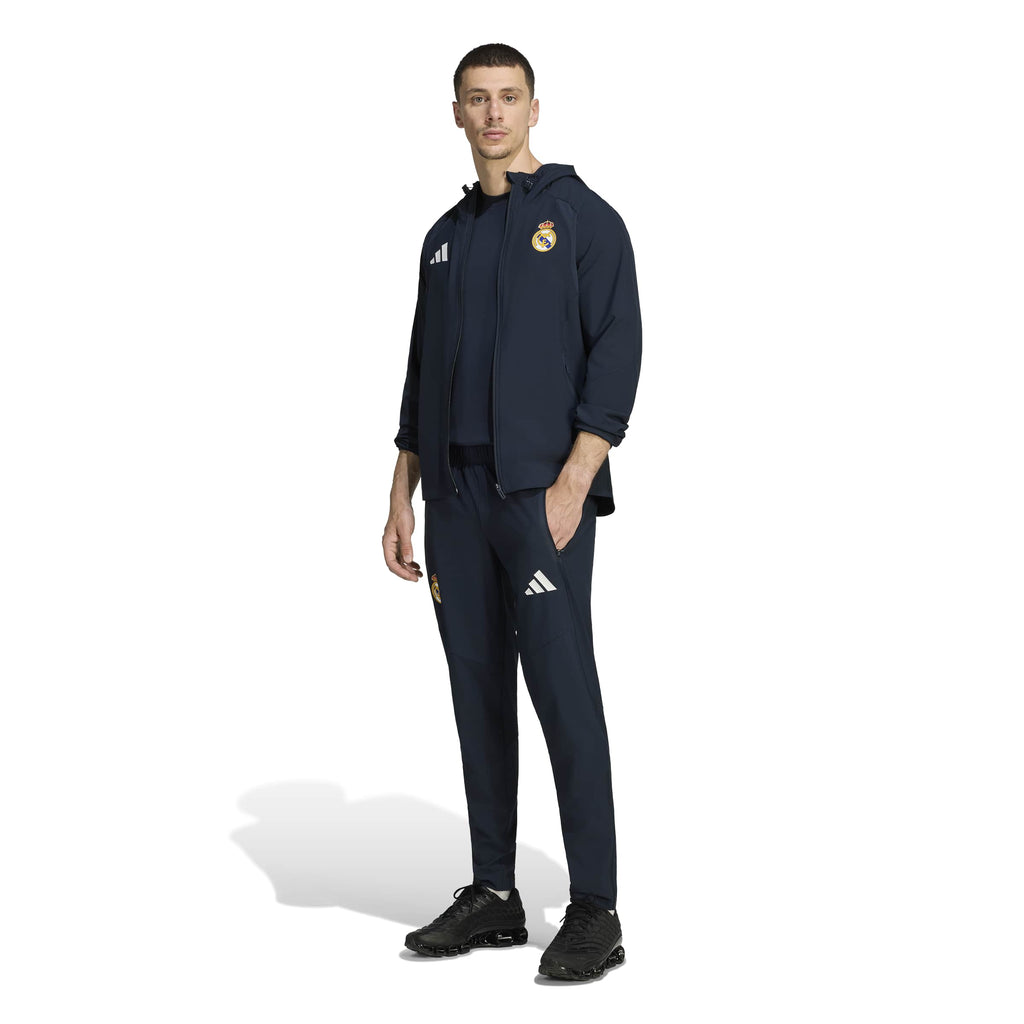 Adidas Real Madrid Tiro Travel Full Zip Windbreaker product image 4, provided for visual reference and product detail review