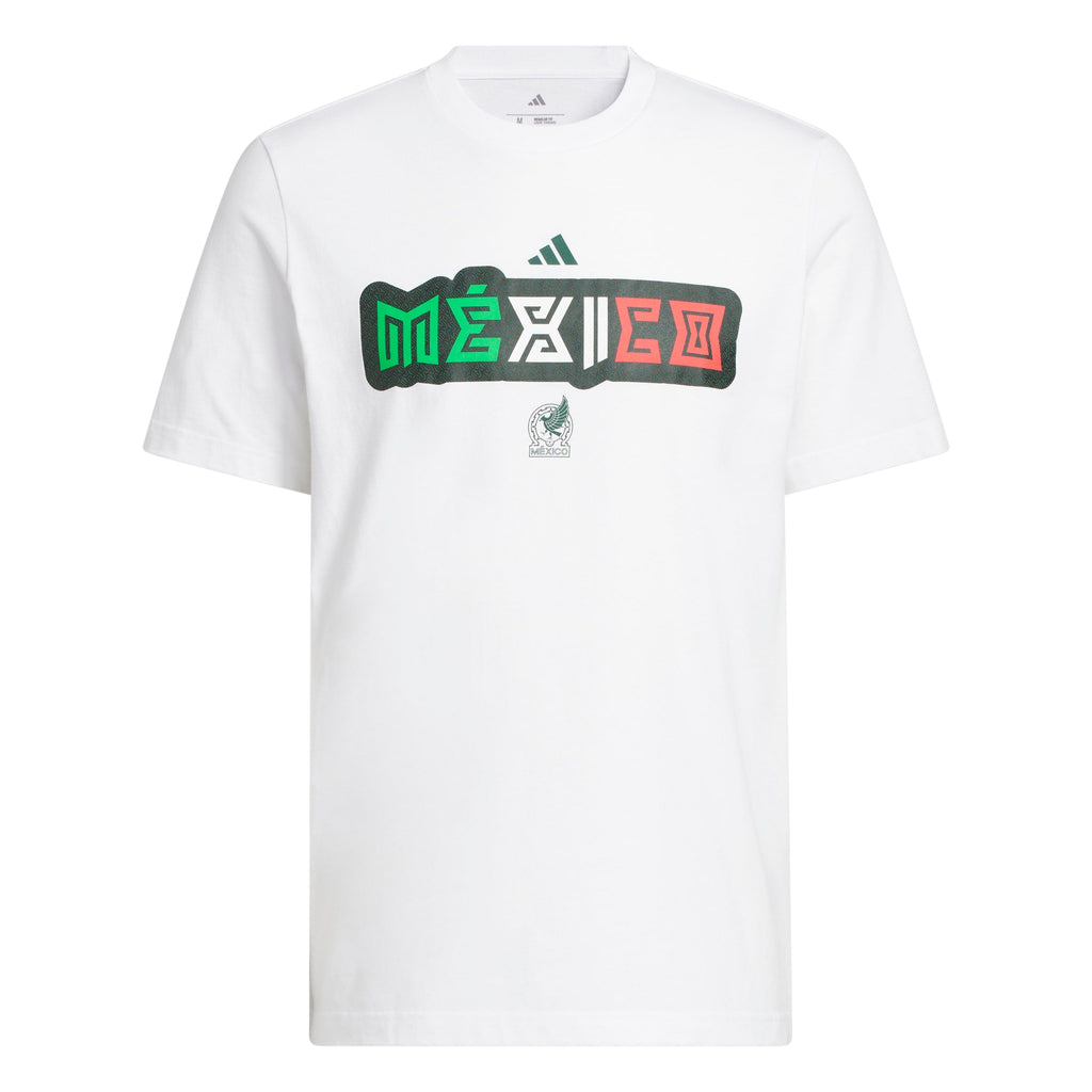 Adidas FIFA World Cup 26 Mexico Home Graphic T-Shirt - White product image 4, provided for visual reference and product