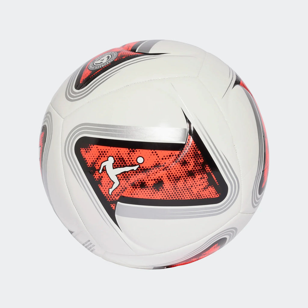 Adidas Bundesliga 26/27 Torfabrik CLUB Ball - WHITE/BLACK/SOLRED product image 3, provided for visual reference and product