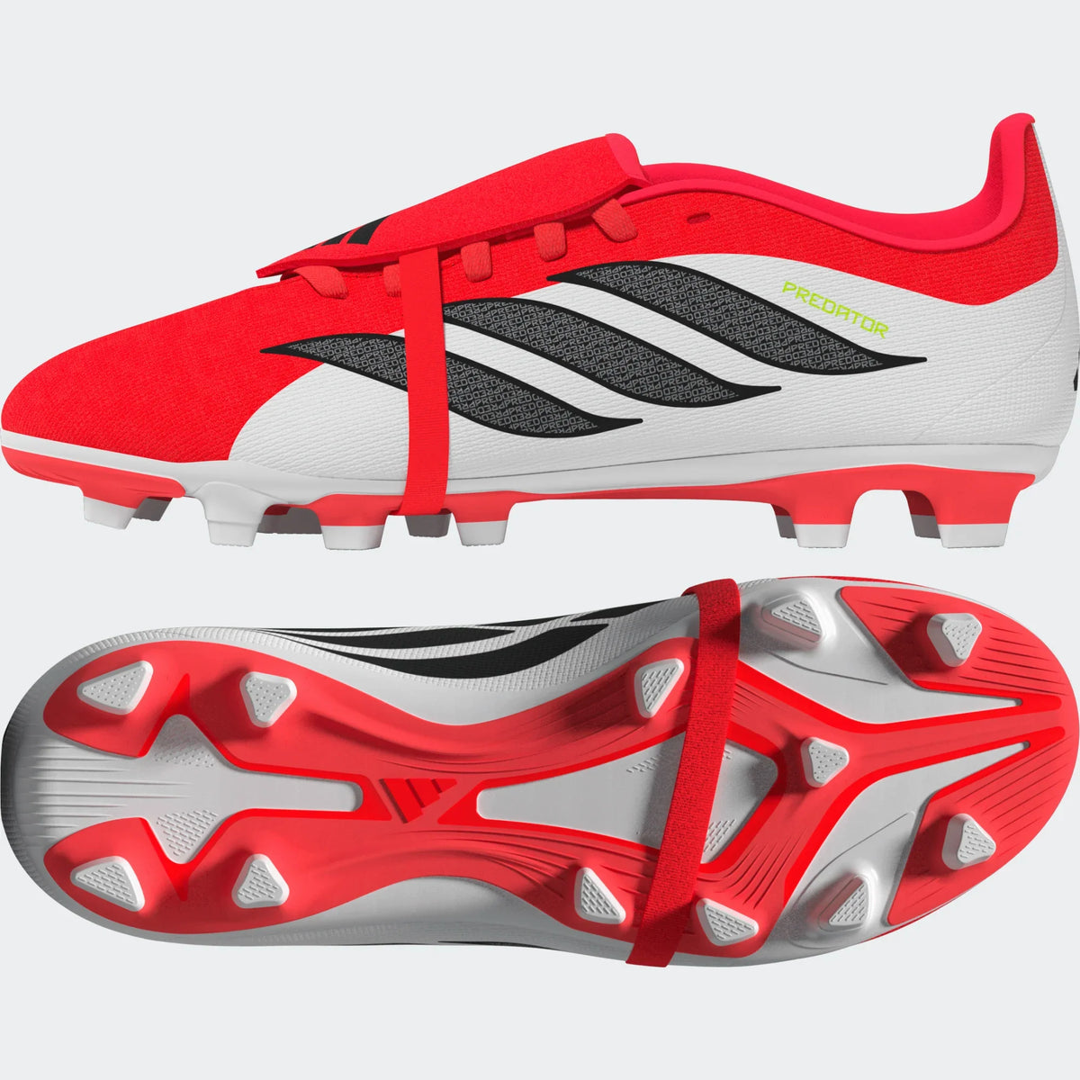 Adidas Jr Predator Club FG-LUCRED/CBLACK/FTWWHT product image 4, provided for visual reference and product detail review