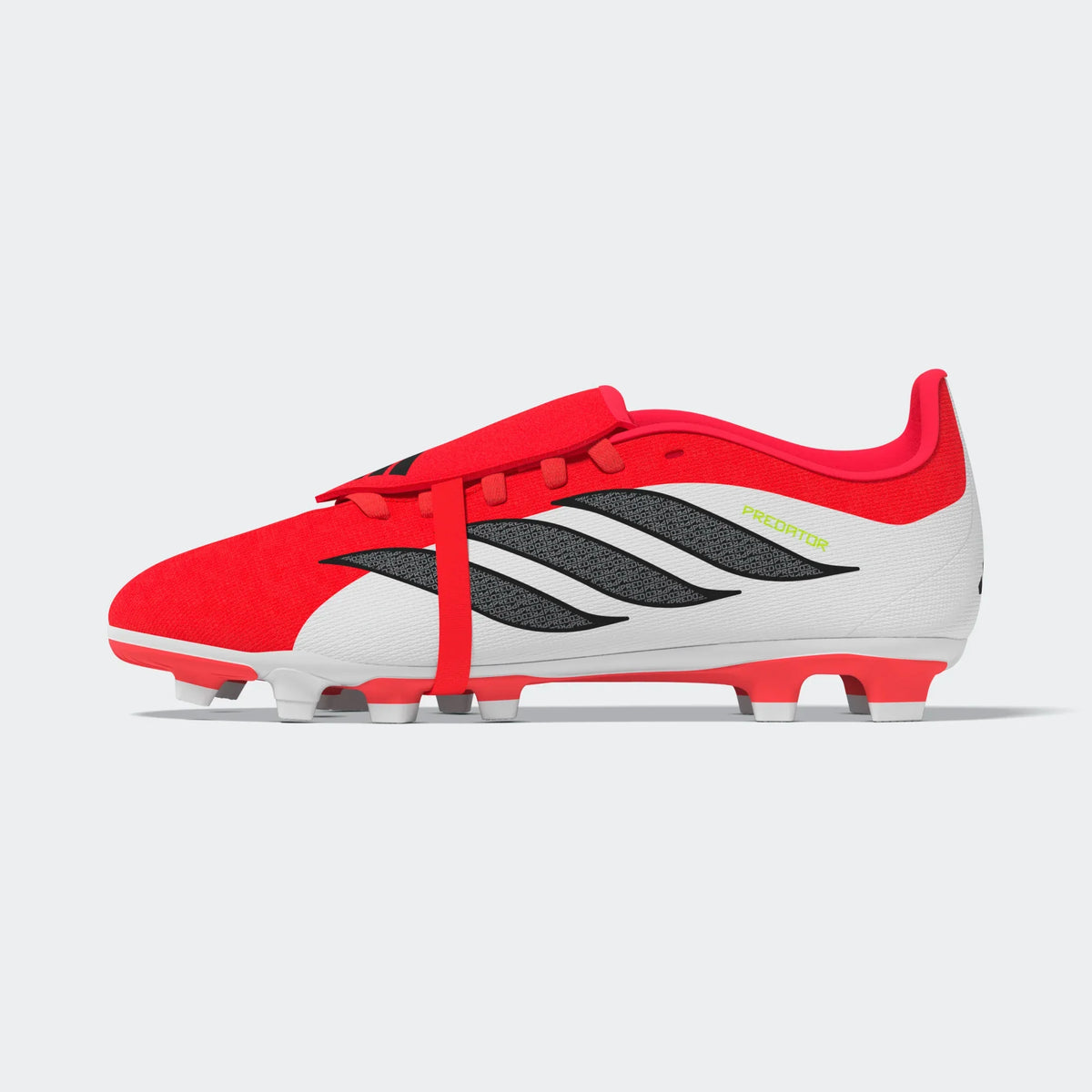 Adidas Jr Predator Club FG-LUCRED/CBLACK/FTWWHT product image 1, provided for visual reference and product detail review