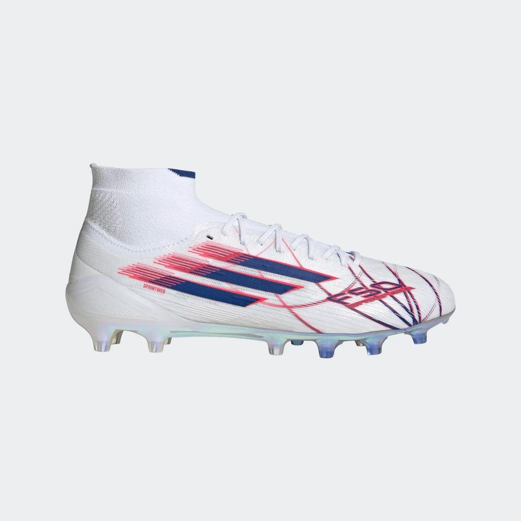 Adidas Women F50 SPARKFUSION Elite FG/AG-FTWWHT/ROYBLU/LUCRED product image 1, provided for visual reference and product