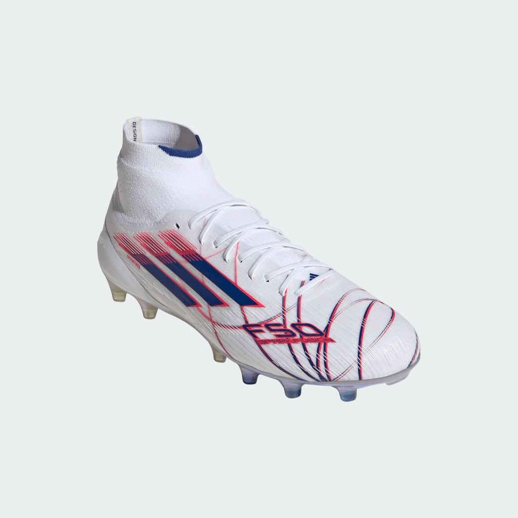 Adidas Women F50 SPARKFUSION Elite FG/AG-FTWWHT/ROYBLU/LUCRED product image 3, provided for visual reference and product