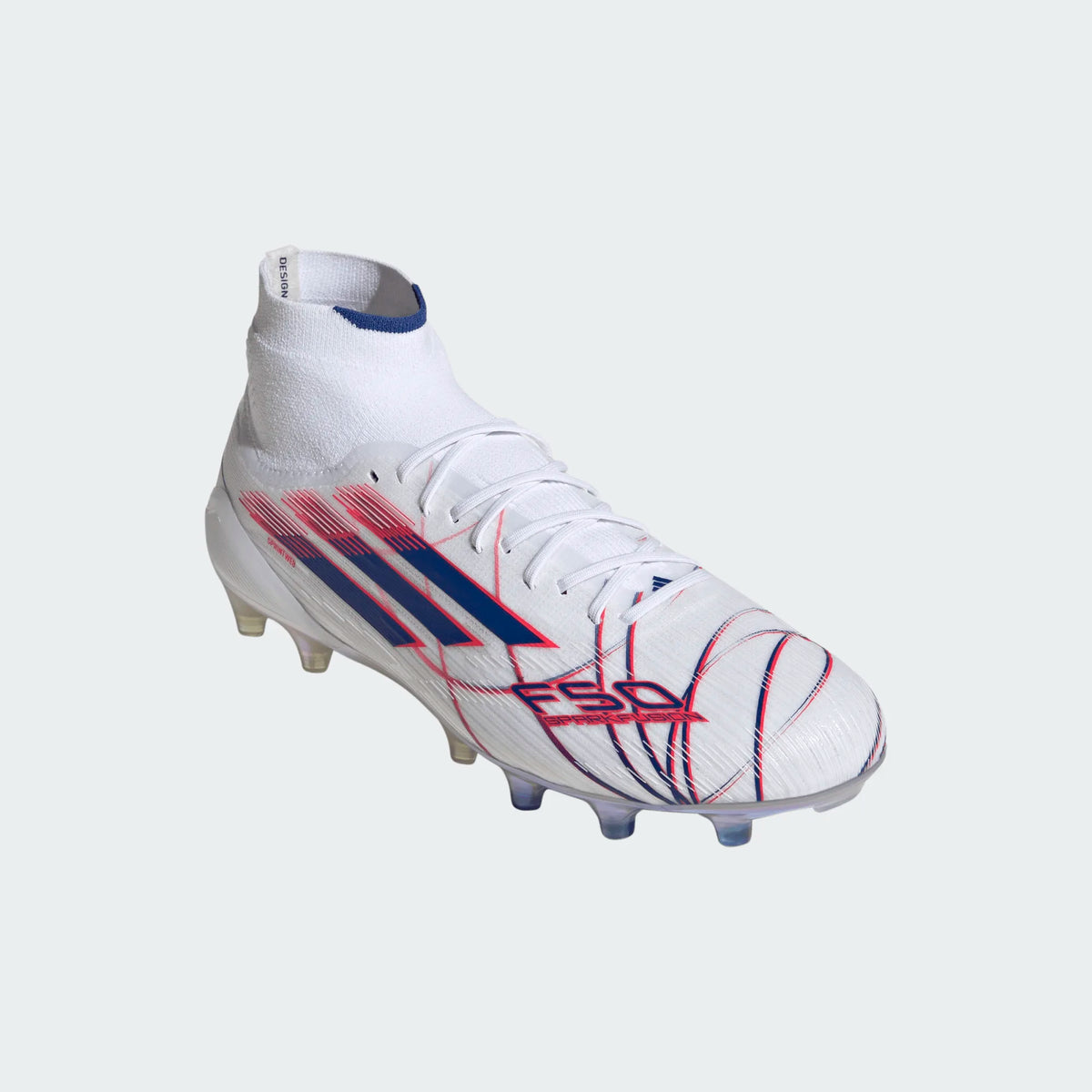 Adidas Women F50 SPARKFUSION Elite FG/AG-FTWWHT/ROYBLU/LUCRED product image 3, provided for visual reference and product