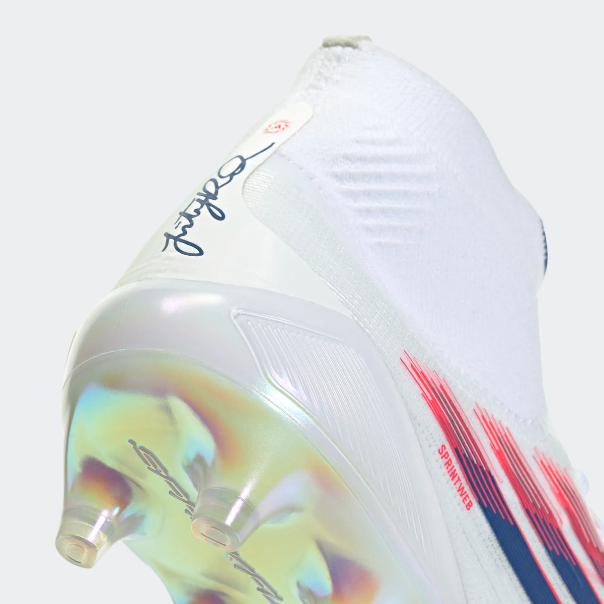 Adidas Women F50 SPARKFUSION Elite FG/AG-FTWWHT/ROYBLU/LUCRED product image 6, provided for visual reference and product
