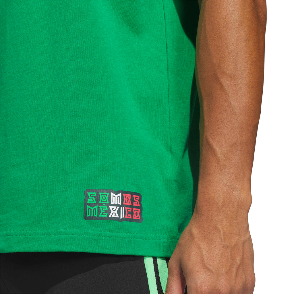Adidas Men Mexico World Cup Away Graphic T-Shirt-Green product image 4, provided for visual reference and product detail