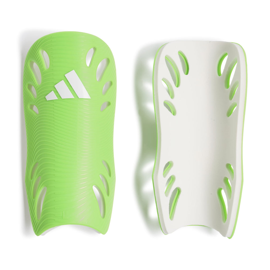 Adidas Adiflex Shin Guards-Lime Green product image 1, provided for visual reference and product detail review