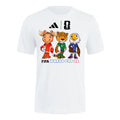 Adidas FIFA World Cup Gear 2026 FIFA World Cup Mascot T-Shirt - White product image 1, provided for visual reference and
