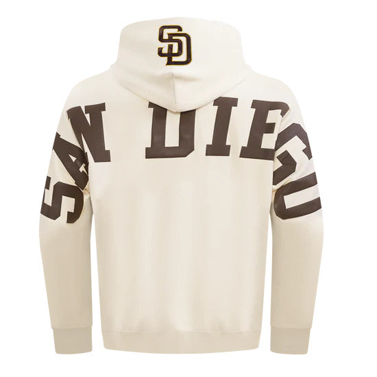 PRO STANDARD MLB SAN DIEGO PADRES WINGSPAN Men DROP SHOULDER FLC PO HOODIE product image 3, provided for visual reference