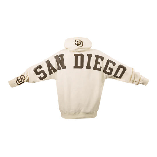 PRO STANDARD MLB SAN DIEGO PADRES WINGSPAN Men DROP SHOULDER FLC PO HOODIE product image 4, provided for visual reference