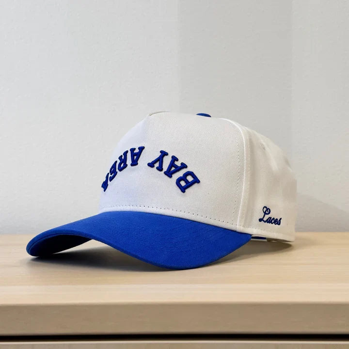 Laces Bay Area Downside Up Adjustable Hat- Blue product image 2, provided for visual reference and product detail review