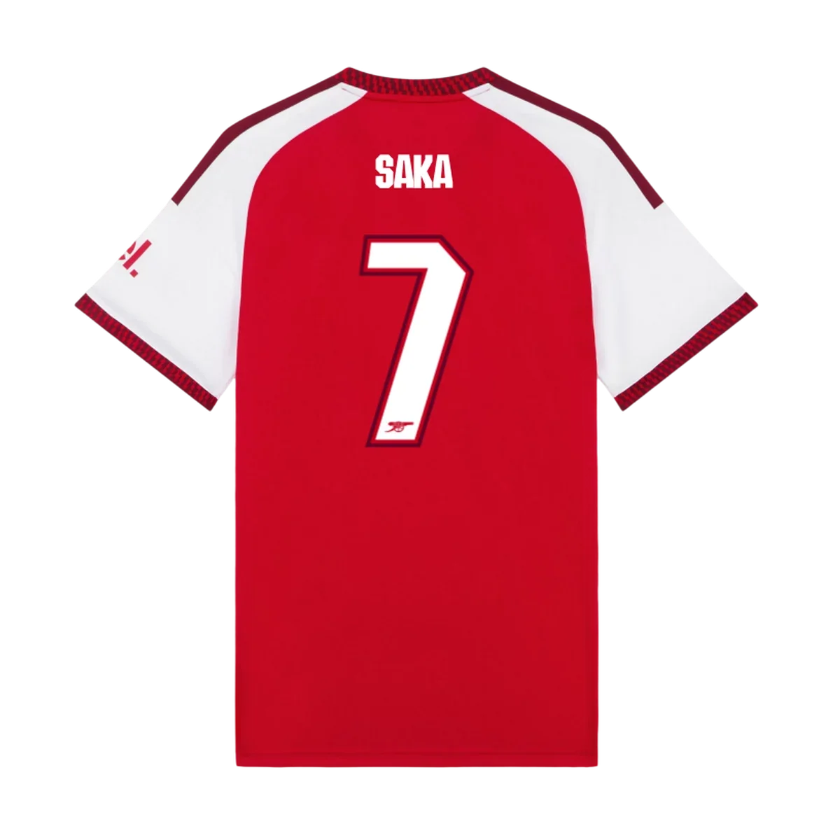 26/27 ARSENAL HOME SAKA 7 JERSEY - Cup Font product image 1, provided for visual reference and product detail review