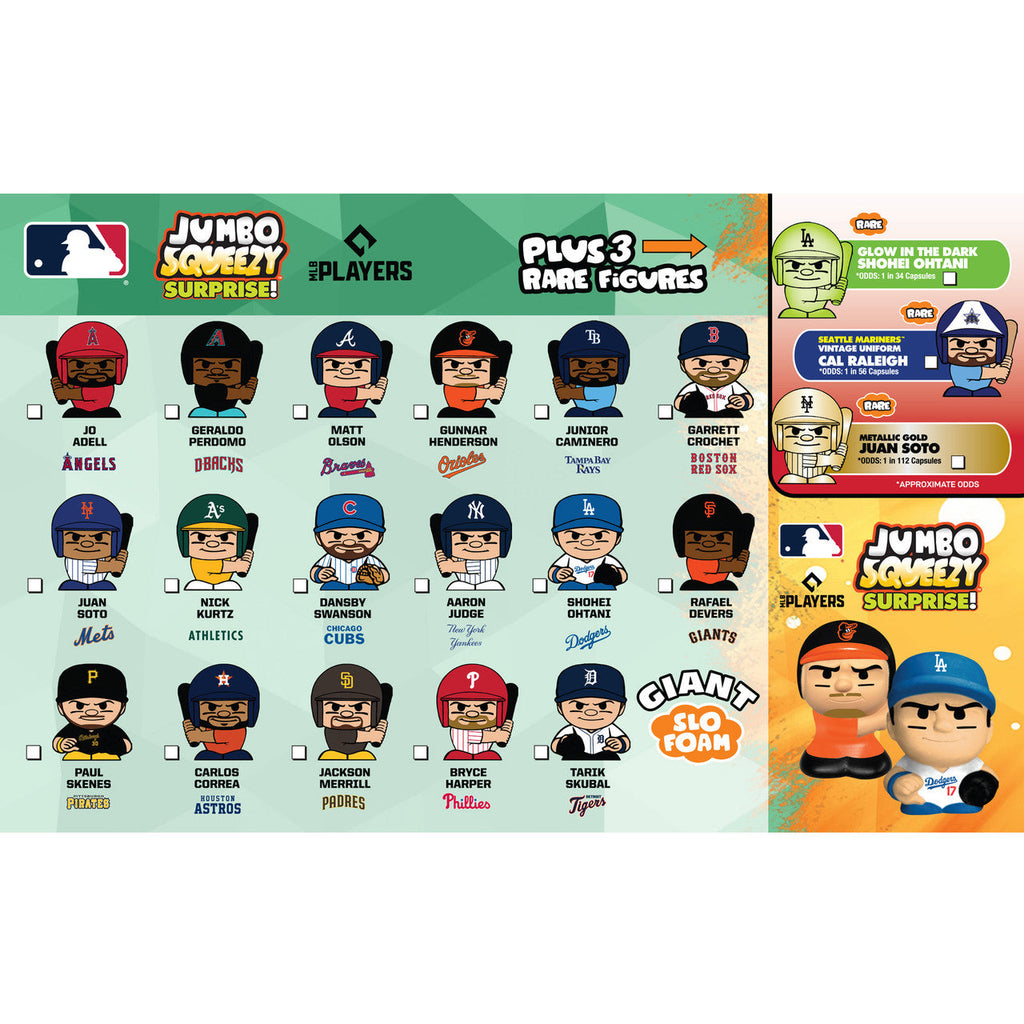 MLB Jumbo Squeezy Surprise! Giant Capsule 2026 product image 2, provided for visual reference and product detail review