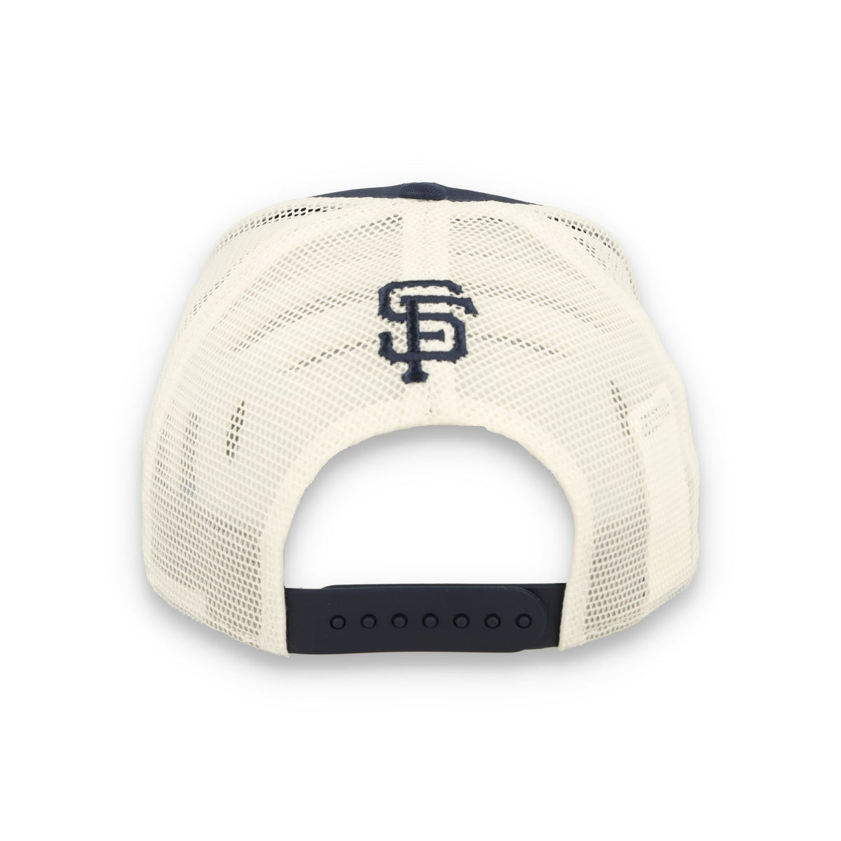 Nike San Francisco Giants RISE Trucker Hat - Navy/White product image 6, provided for visual reference and product detail