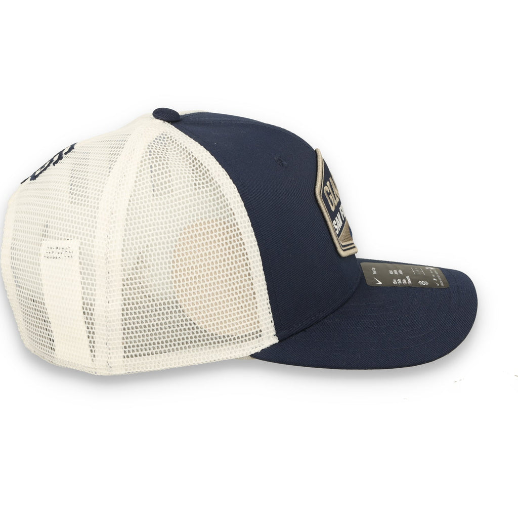 Nike San Francisco Giants RISE Trucker Hat - Navy/White product image 5, provided for visual reference and product detail