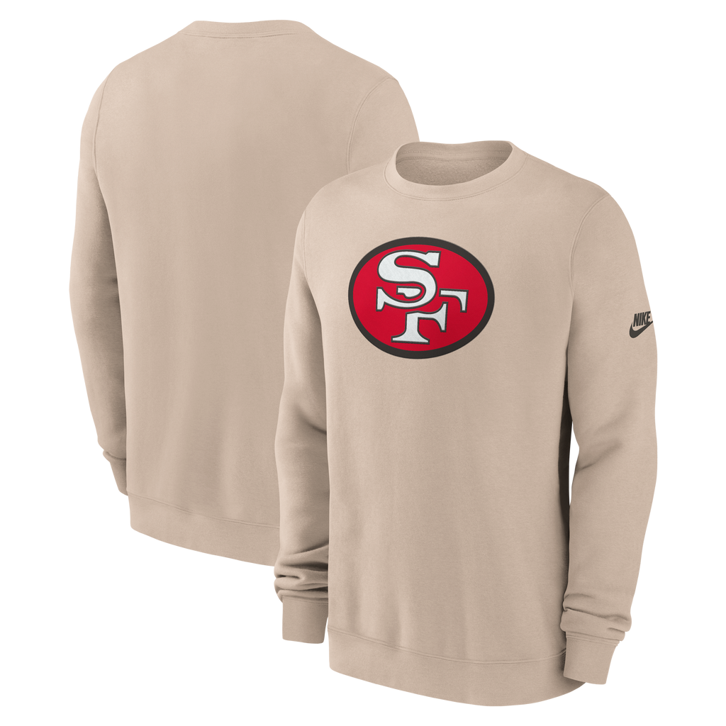 Nike San Francisco 49ers I-Formation Rewind Club Crewneck Sweatshirt product image 3, provided for visual reference and