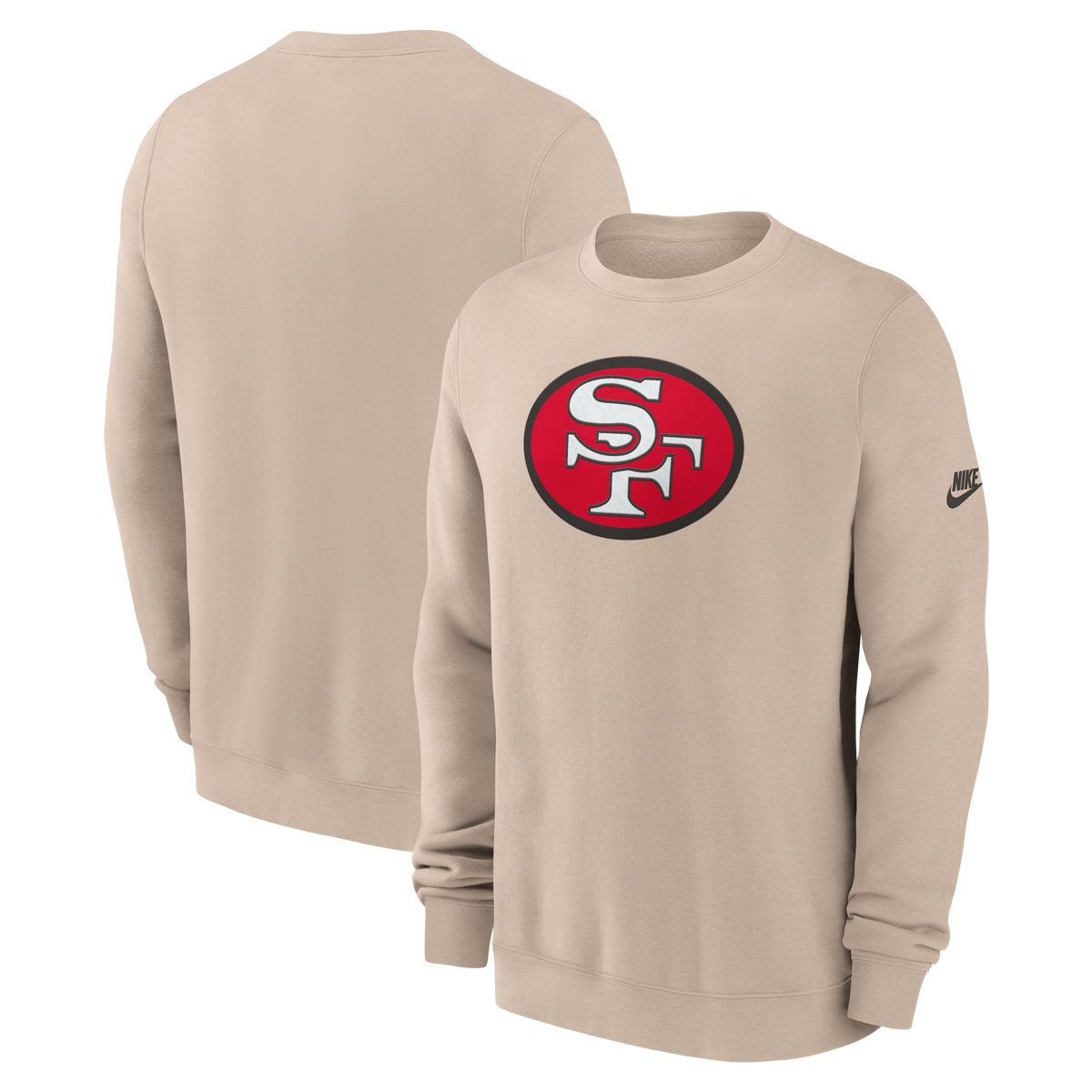 Nike San Francisco 49ers I-Formation Rewind Club Crewneck Sweatshirt product image 3, provided for visual reference and