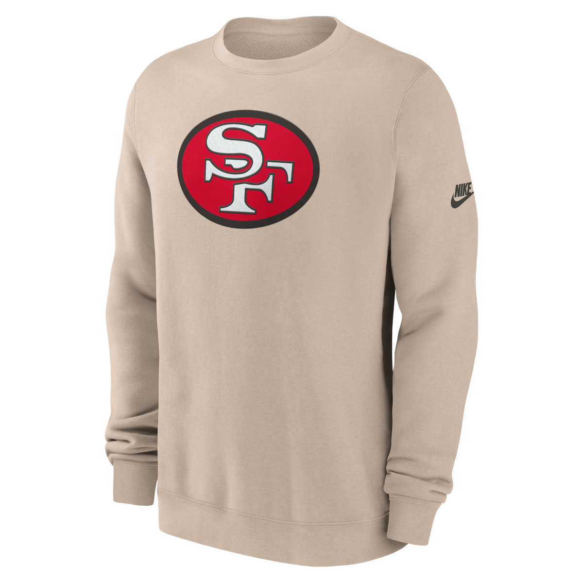 Nike San Francisco 49ers I-Formation Rewind Club Crewneck Sweatshirt product image 1, provided for visual reference and