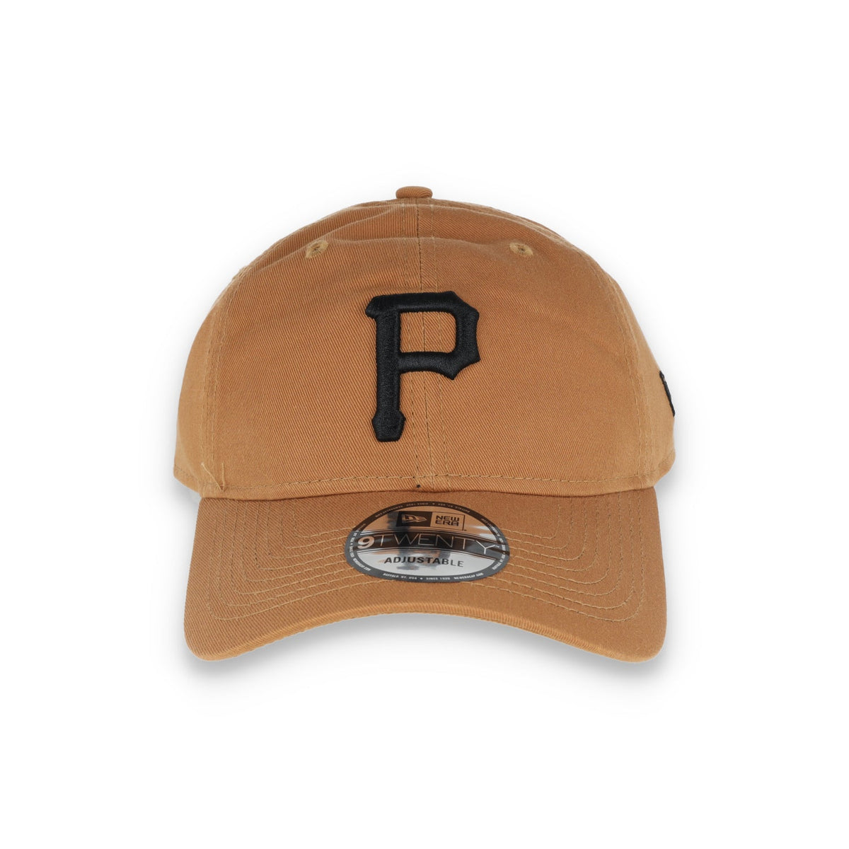 New Era New Pittsburgh Pirates 9TWENTY Adjustable Hat-Khaki product image 2, provided for visual reference and product
