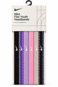Nike Youth Flex Headbands 6 Pack-Multi Color-Pink/Purple product image 1, provided for visual reference and product detail