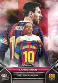 2025 Topps Now FC Barcelona Lamine Yamal/Messi - The Legacy Lives On product image 1, provided for visual reference and