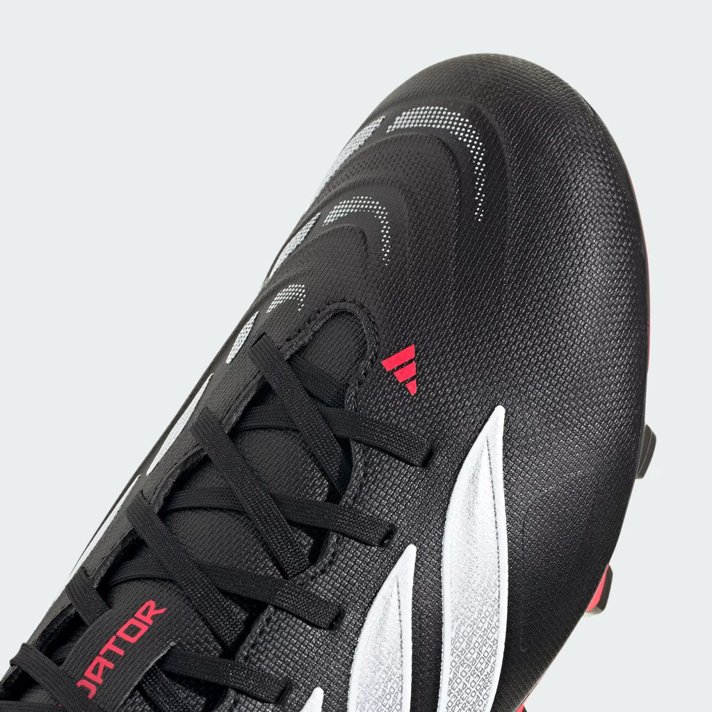 adidas PREDATOR CLUB FG/MG - Core Black/Lucid Red product image 3, provided for visual reference and product detail review