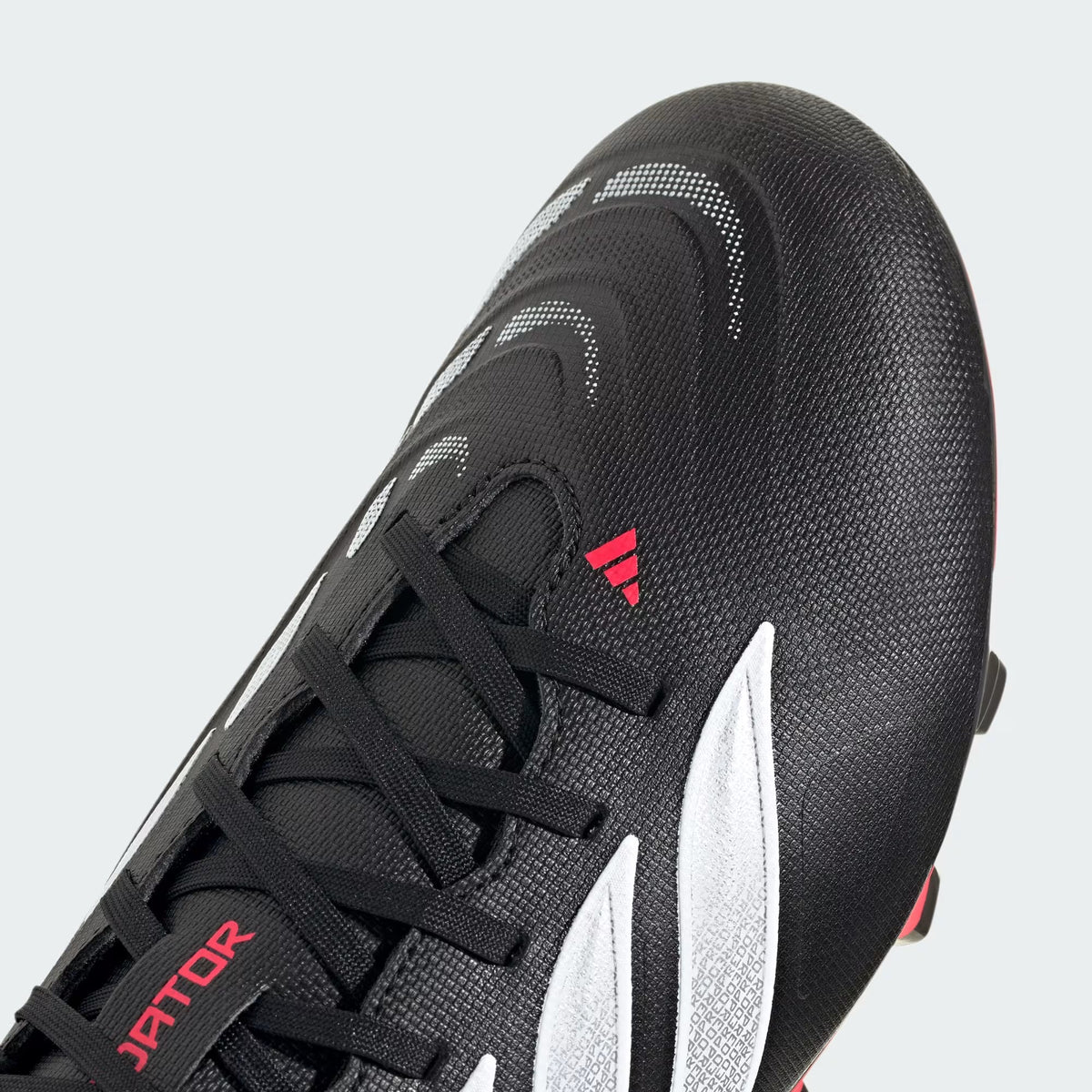 adidas PREDATOR CLUB FG/MG - Core Black/Lucid Red product image 3, provided for visual reference and product detail review