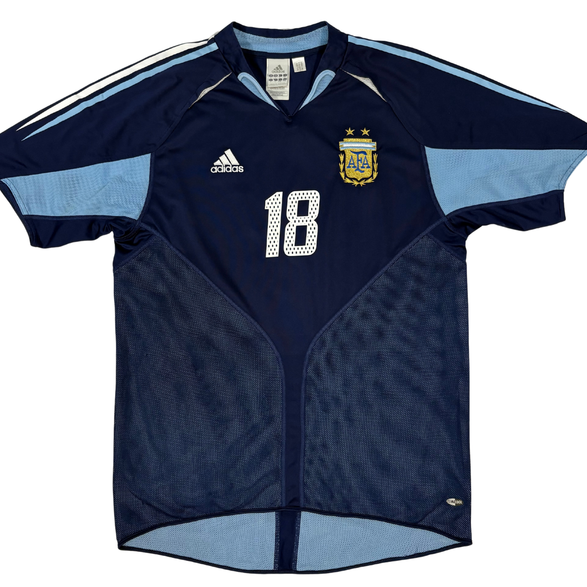2004-2005 Argentina Away Shirt Messi #18 - (L) product image 1, provided for visual reference and product detail review