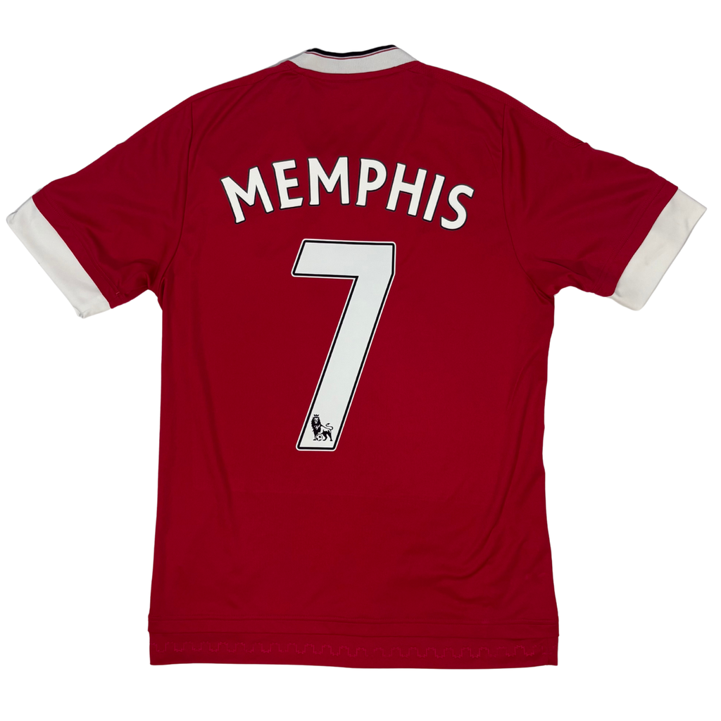 2015-2016 Manchester United Home Shirt Memphis #7 - (S) product image 1, provided for visual reference and product detail