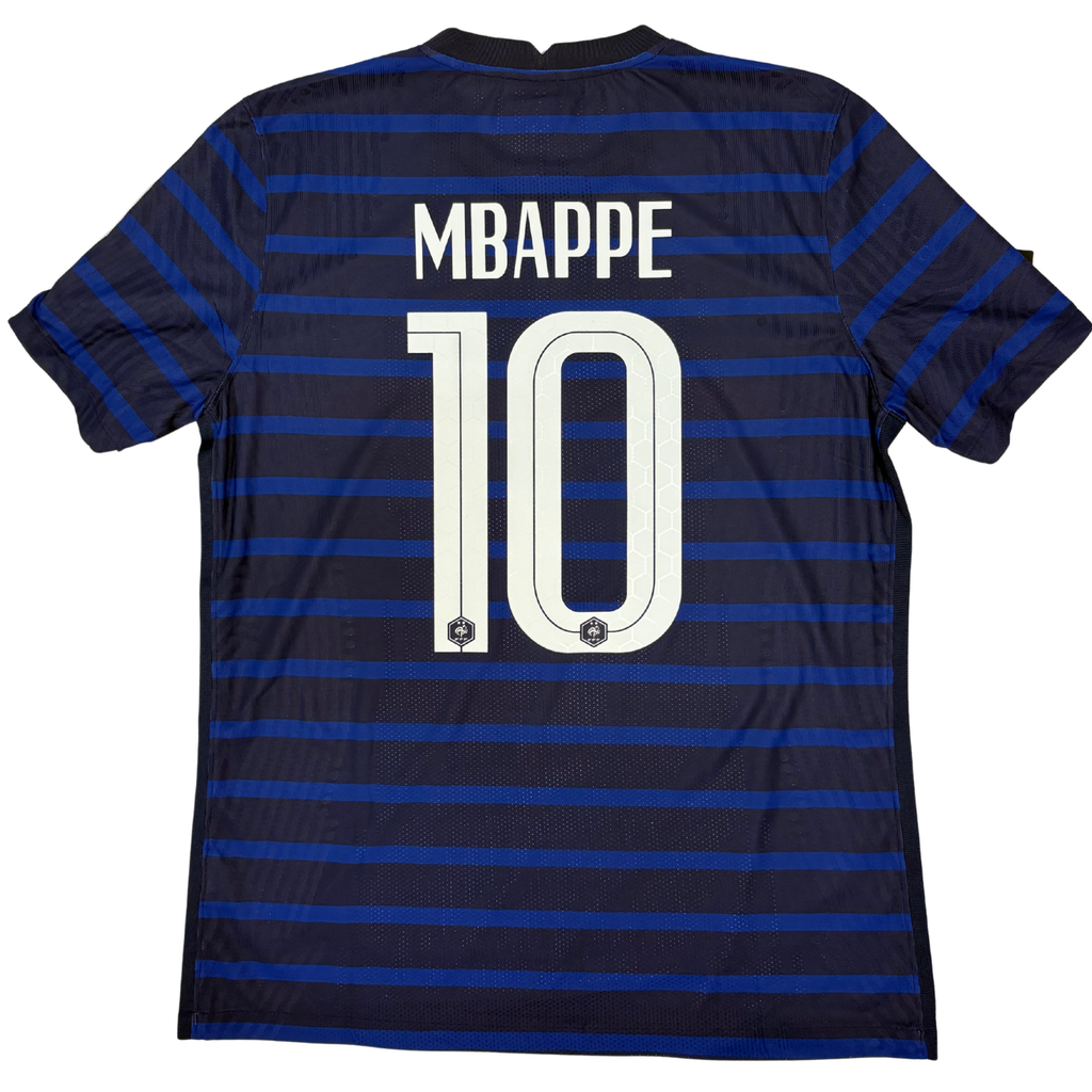 2020-2021 France Home Vapor Match Shirt Mbappe #10 - (L) product image 2, provided for visual reference and product detail