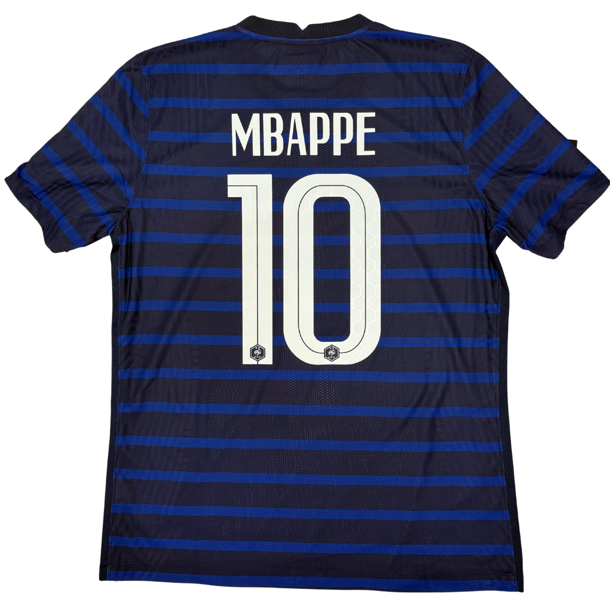 2020-2021 France Home Vapor Match Shirt Mbappe #10 - (L) product image 2, provided for visual reference and product detail