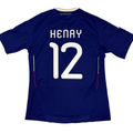 2010-2011 France Home Shirt Henry #12 - (L) product image 1, provided for visual reference and product detail review