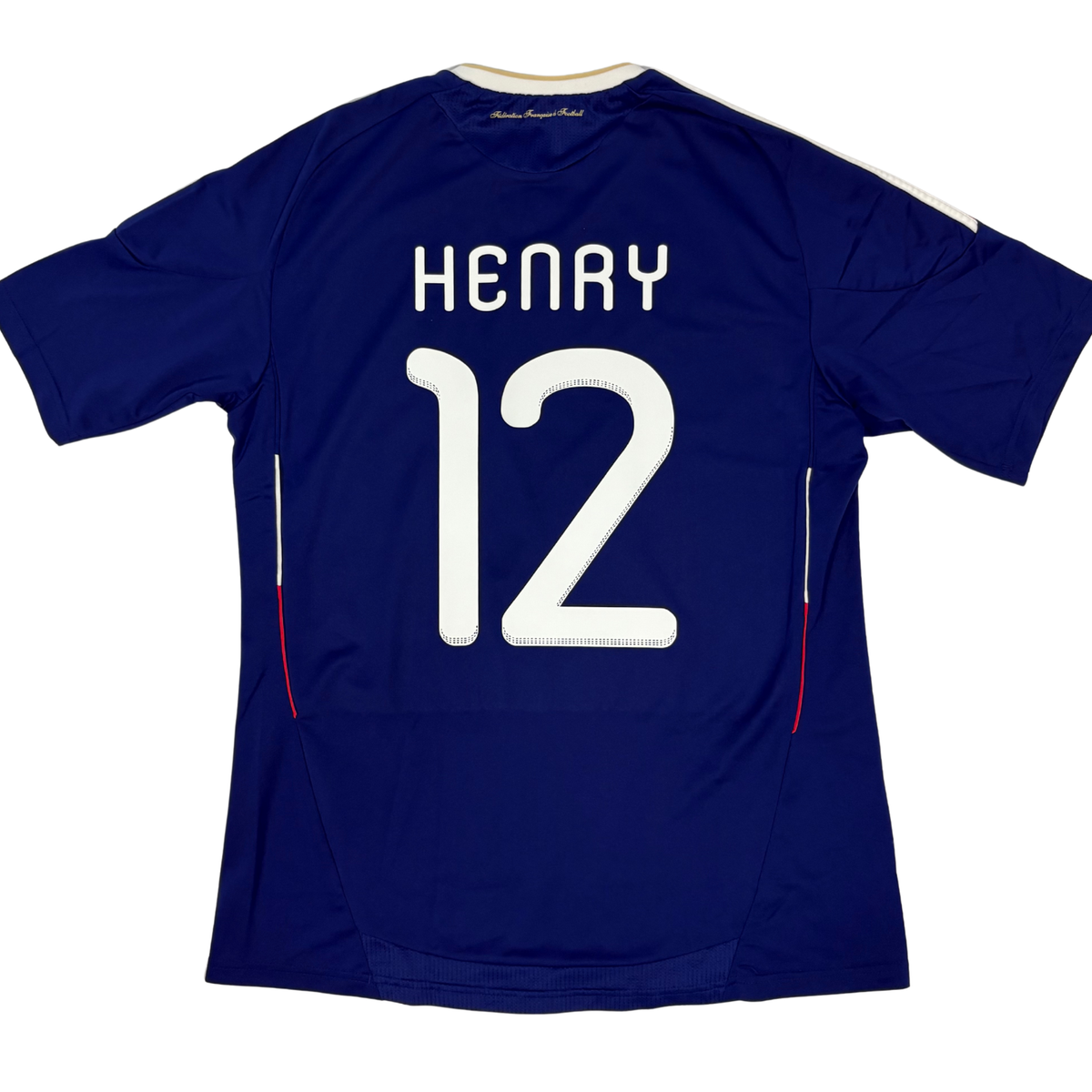 2010-2011 France Home Shirt Henry #12 - (L) product image 1, provided for visual reference and product detail review