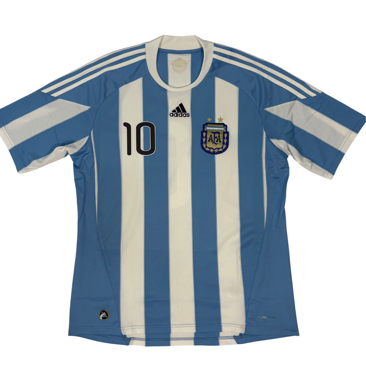 2010-2011 Argentina Home Shirt Messi #10 - (L) product image 2, provided for visual reference and product detail review