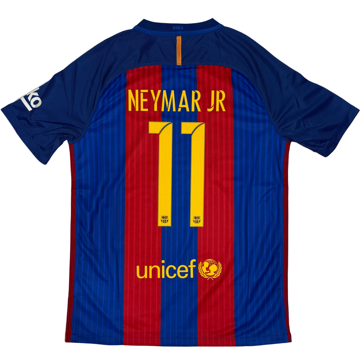 2016-2017 FC Barcelona Home Shirt Neymar Jr #11 - (M) product image 1, provided for visual reference and product detail