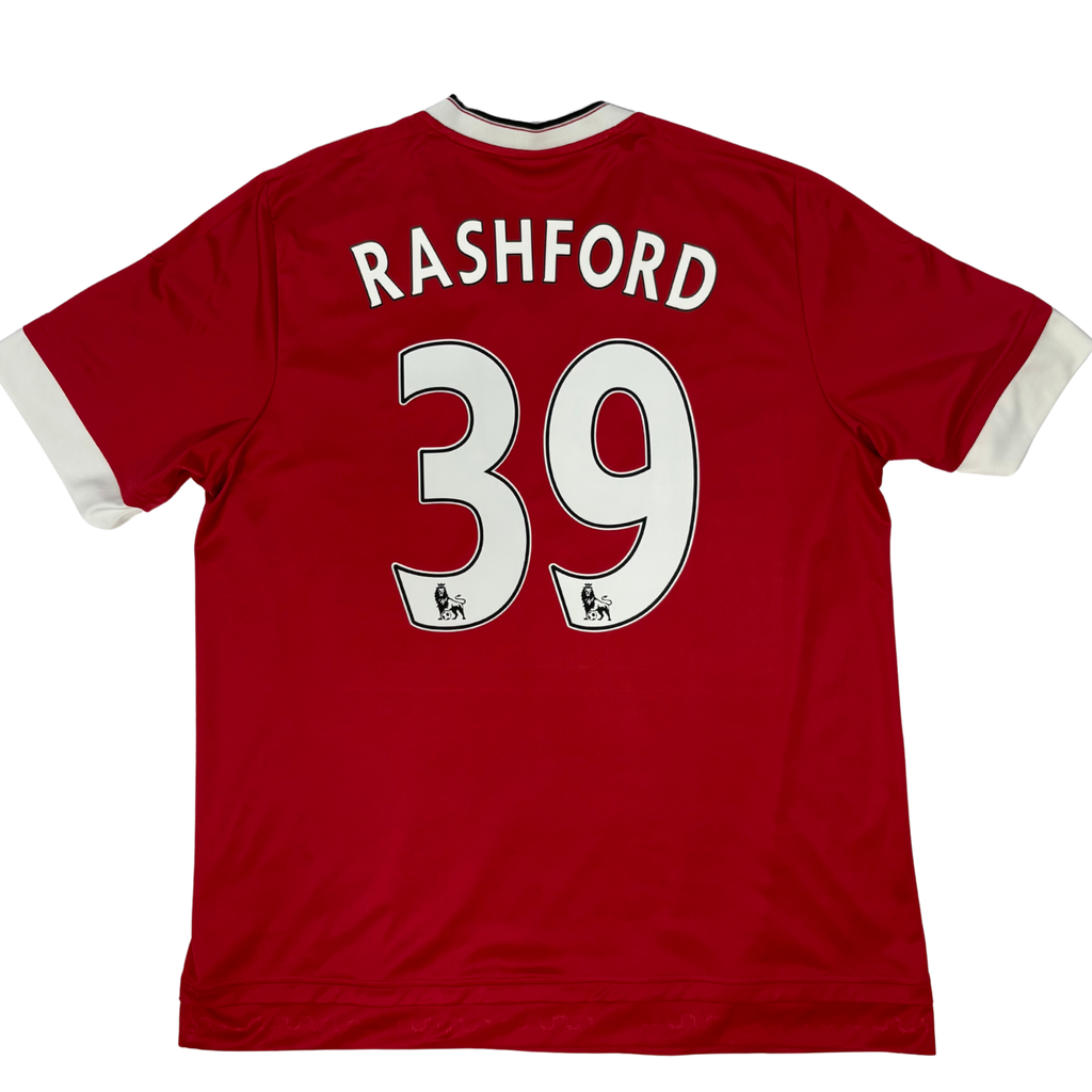 2015-2016 Manchester United Home Shirt Rashford #39 - (Xl) product image 1, provided for visual reference and product detail