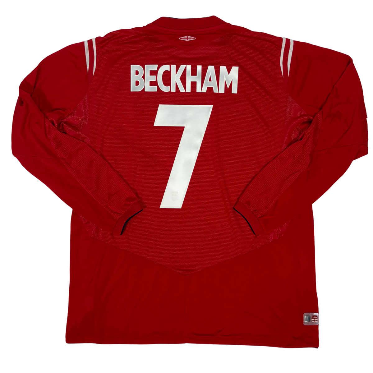 2004-2006 England Away L/S Shirt Beckham #7 - (Xl) product image 1, provided for visual reference and product detail review
