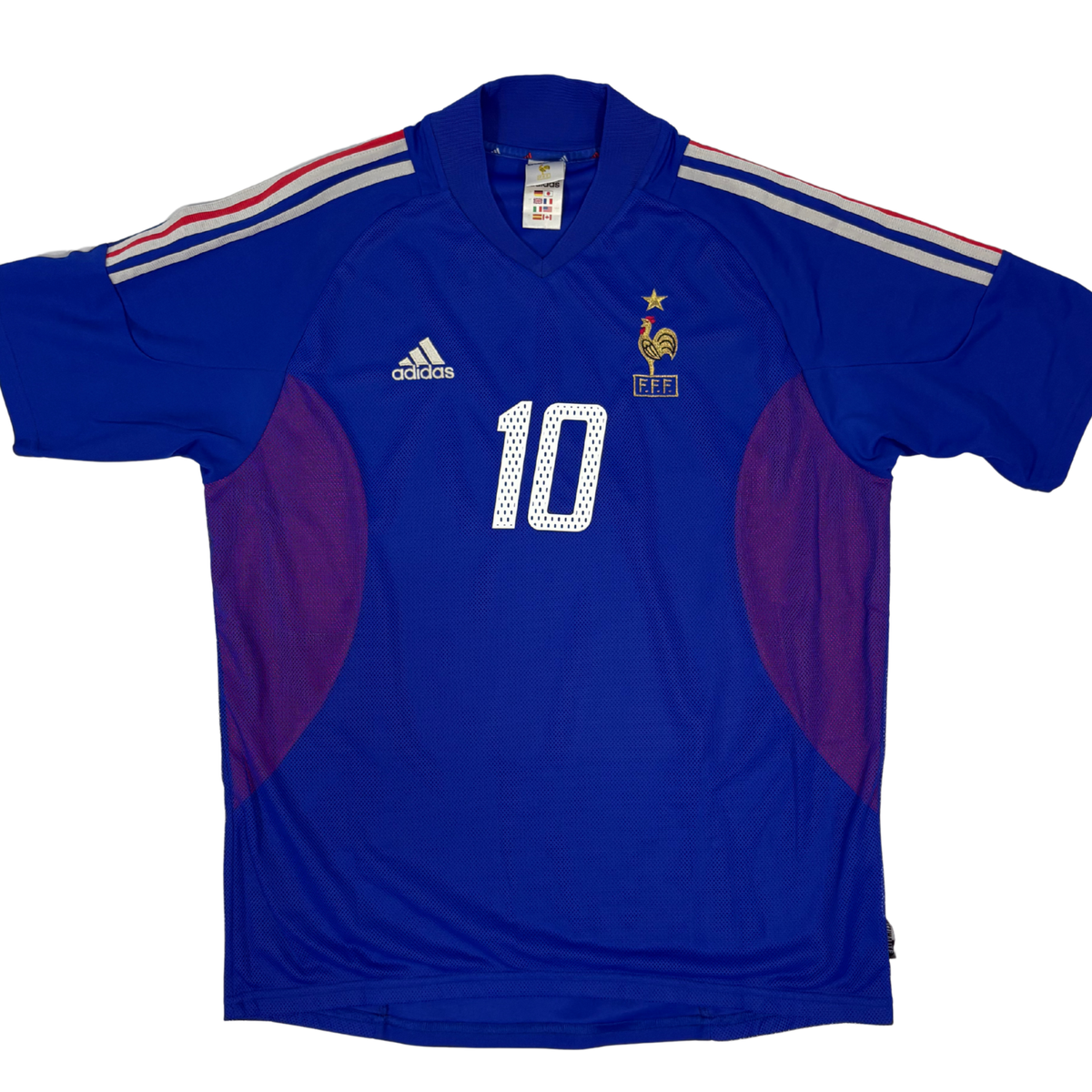 2002-2004 France Home Shirt Zidane #10 - (L) product image 2, provided for visual reference and product detail review
