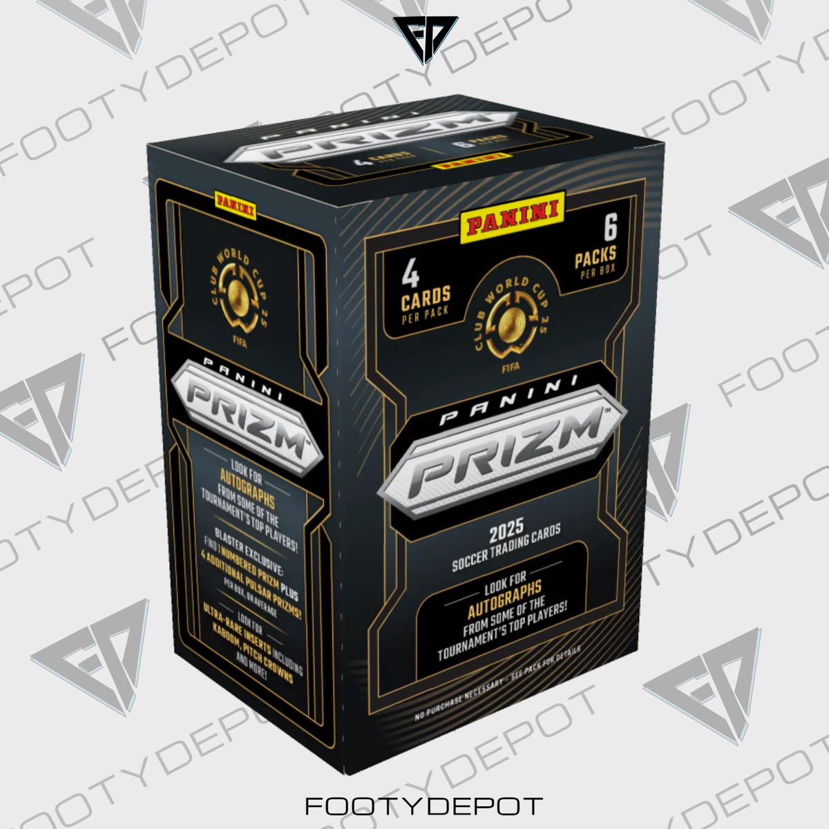 2025 Panini Prizm Club World Cup Soccer Blaster Box product image 1, provided for visual reference and product detail review