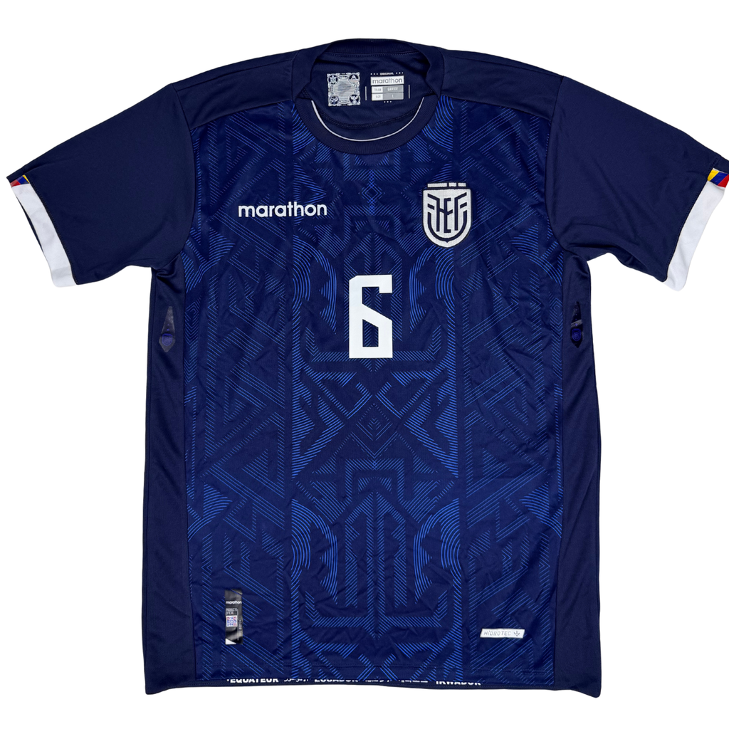 2022 Ecuador Away Shirt Pacho #6 - (L) product image 1, provided for visual reference and product detail review